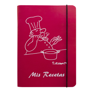 libro recetas cocinero color fresa