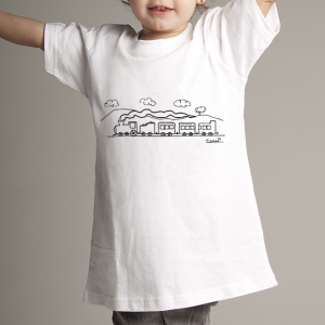 Camiseta niñ@ paisaje y tren